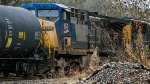 CSX 162 switching cars at the local yard